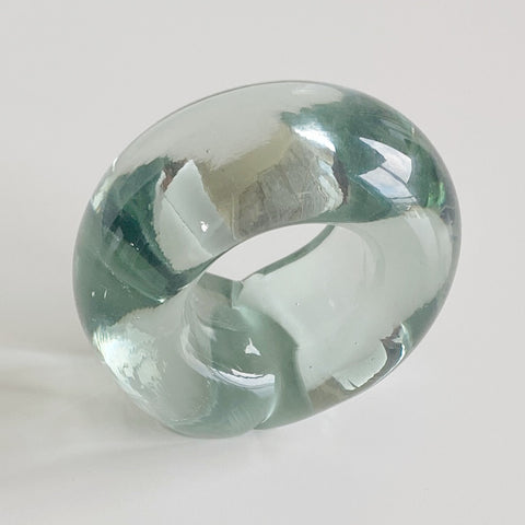 Napkin Ring | Hand Blown Recycled Glass | One