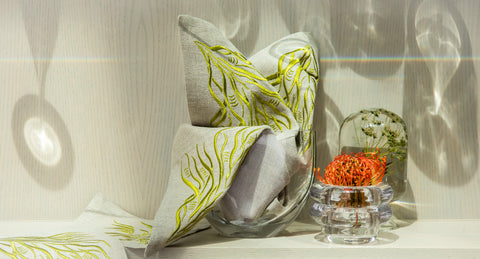 Serviette | Branches in Golden Lime | One