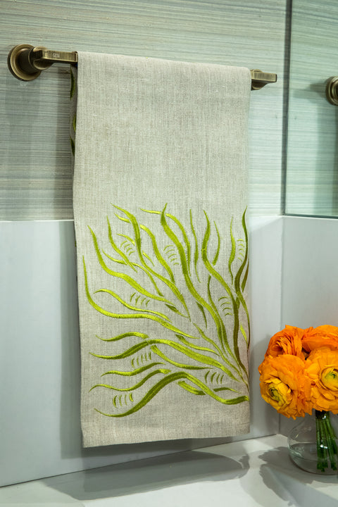 Serviette | Branches in Golden Lime | One