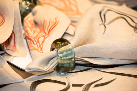 Napkin Ring | Hand Blown Recycled Glass | One