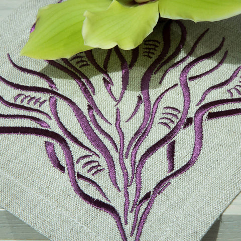 Cocktail Napkins | Branches Collection in Amethyst | Set of Four