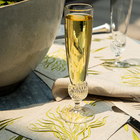 Cocktail Napkins | Branches in Golden Lime | Set of Four