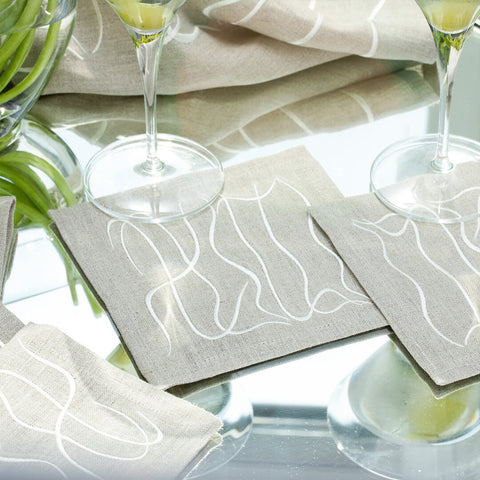 Cocktail Napkins | Love in Salt | Set of Four