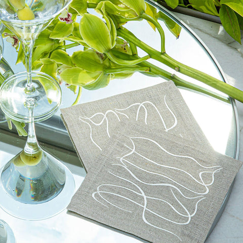 Cocktail Napkins | Love in Salt | Set of Four