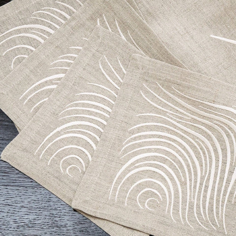 Cocktail Napkins | Ripple in Salt | Set of Four