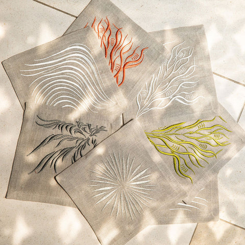 Cocktail Napkins | Windy Palm in Canteen | Set of Four