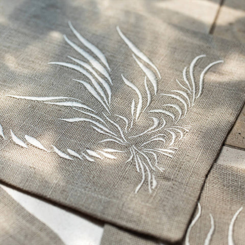 Cocktail Napkins | Windy Palm in Salt | Set of Four