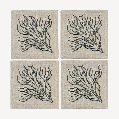 Cocktail Napkins | Branches in Canteen | Set of Four