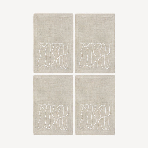 Euro Napkins | Love in Salt | Set of Four