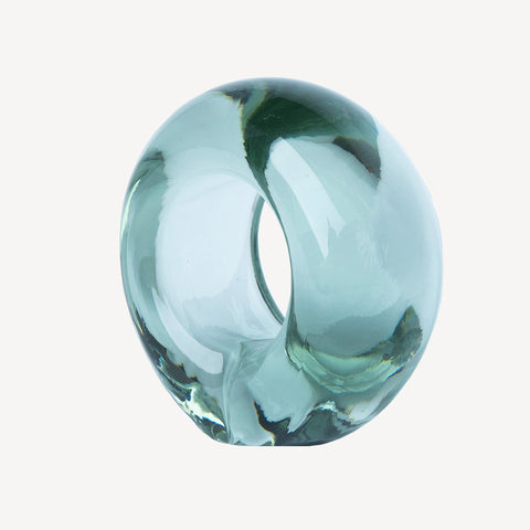 Napkin Ring | Hand Blown Recycled Glass | One