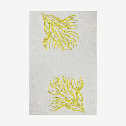 Serviette | Branches in Golden Lime | One